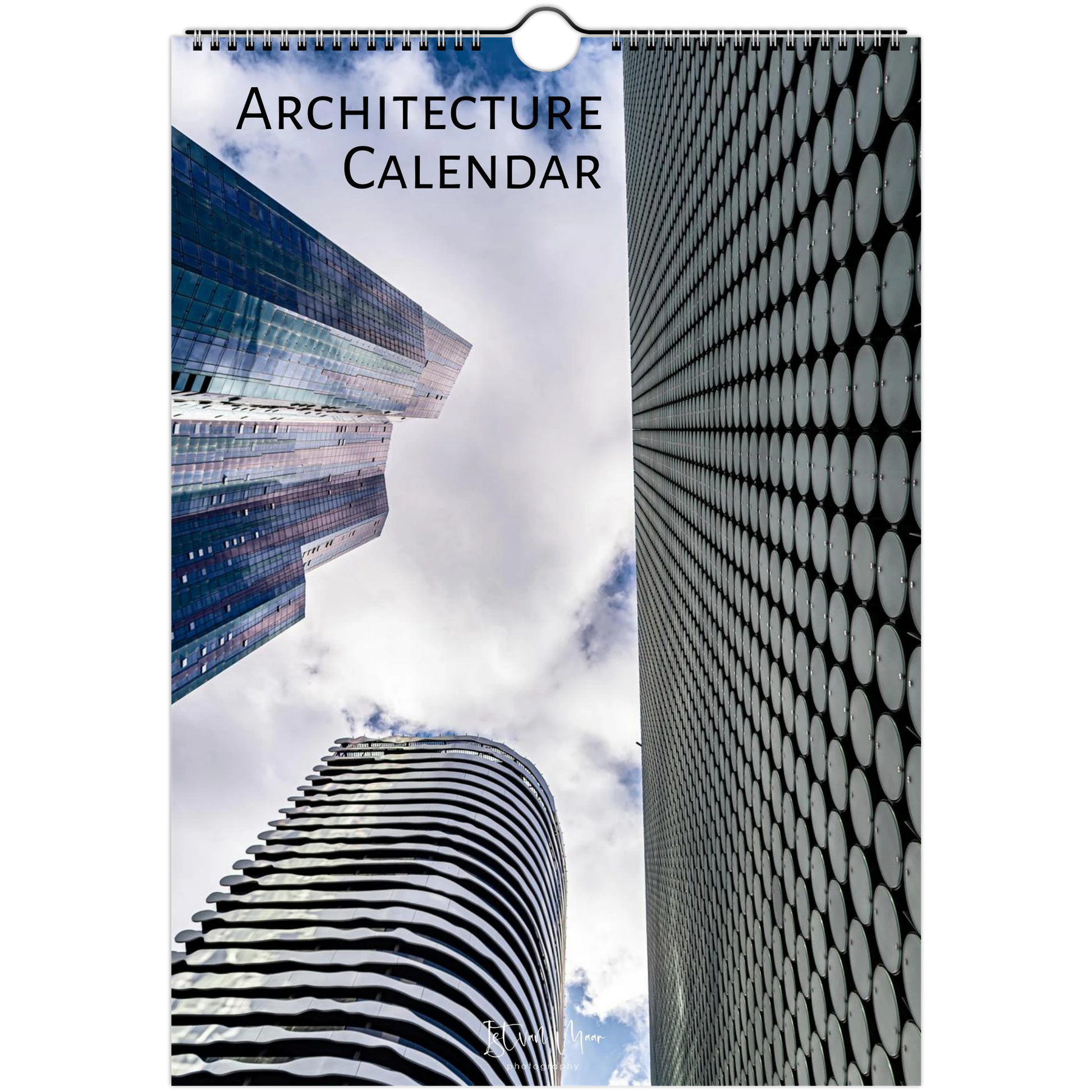 Cover of a Personalised Architecture wall calendar by Istvan Maar Photography. Available in A4, A3, LT and Ledger sizes. 
