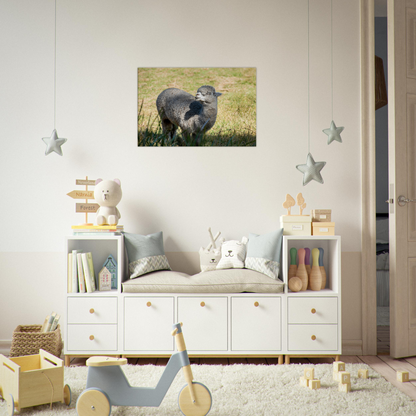 Domestic Farm Animal Canvas Wall Art Photography, Nursery Print, Nursery Animal Wall Decor, Kids Room, Prints, Stretched canvas by Istvan Maar Photography mockup 07