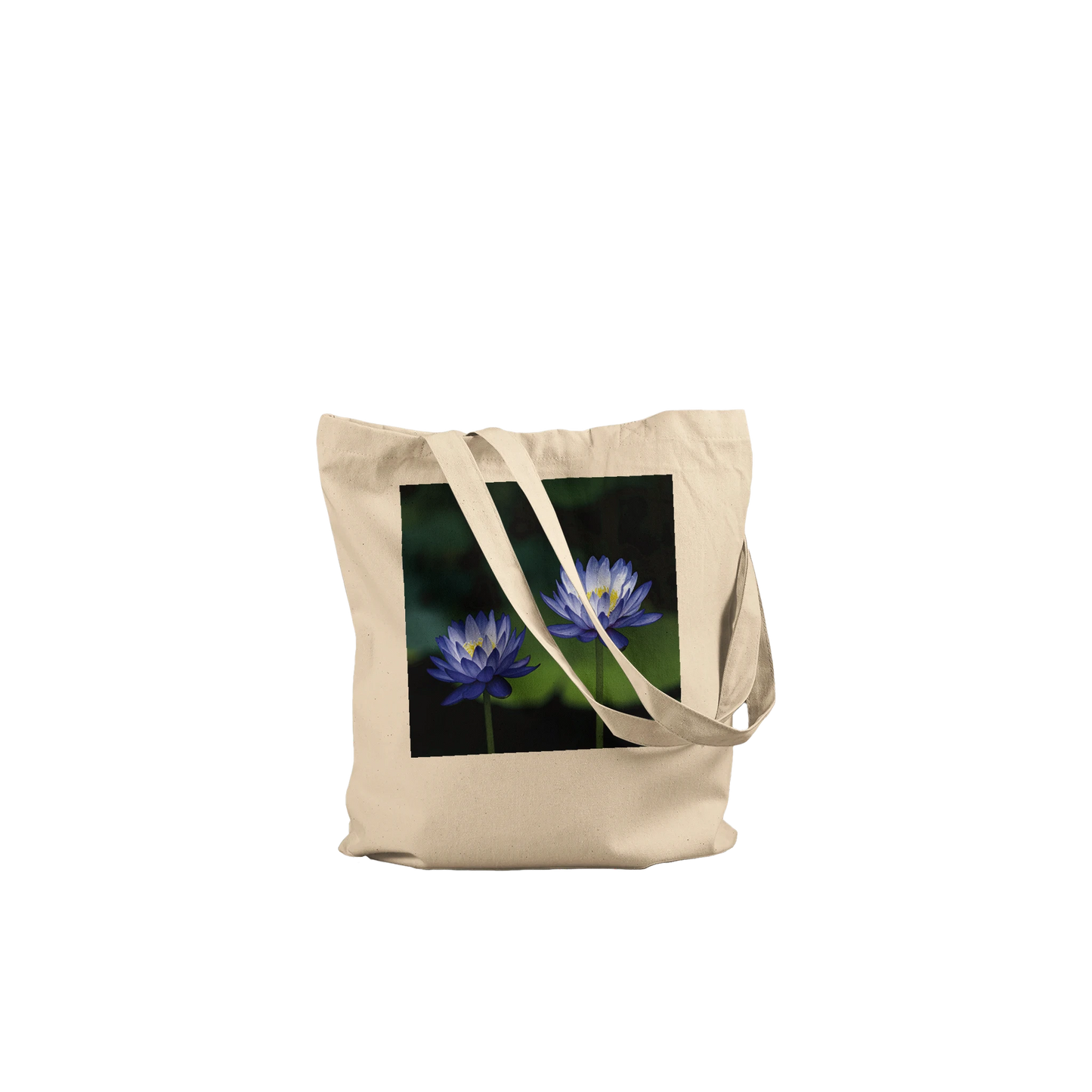 Water Lilies Tote Bag – Premium Natural – Blue Lotus Fine Art Photography by Istvan Maar
