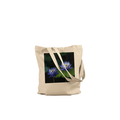 Water Lilies Tote Bag – Premium Natural – Blue Lotus Fine Art Photography by Istvan Maar