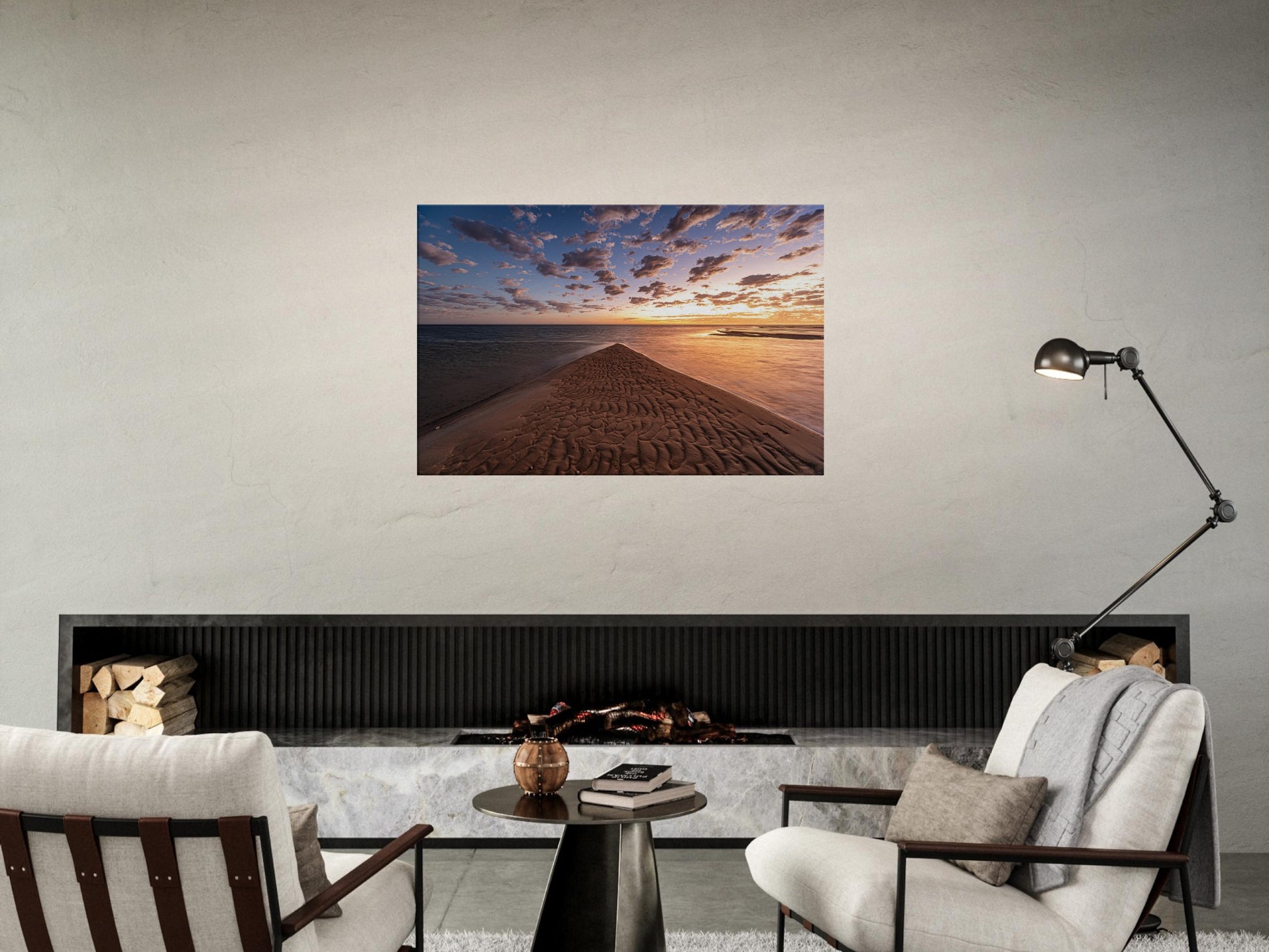 Ocean Beach Sunrise Canvas - Shark Bay by Istvan Maar Photography - living room