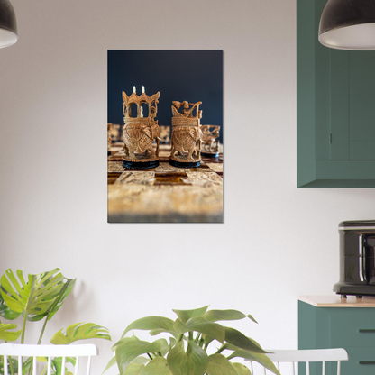 Sandalwood Rajasthan Style Chess Canvas by Istvan Maar Photography - kitchen