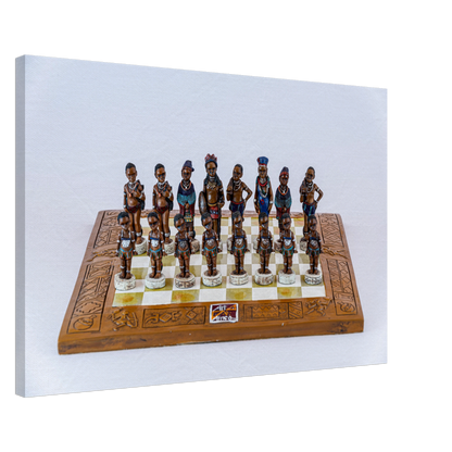 Trbial Chessmen canvas by Istvan Maar Photography - by side