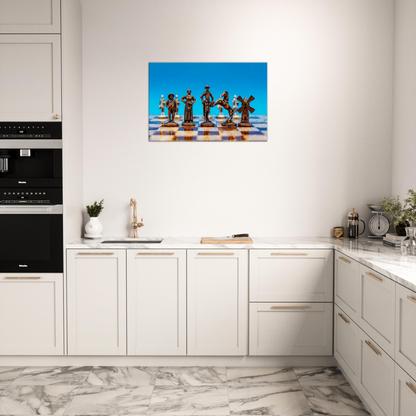 Don Quixote Chess Set Canvas by Istvan Maar Photography - kitchen décor