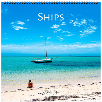 Ships Square Wall Calendar – front cover featuring ship photography by Istvan Maar