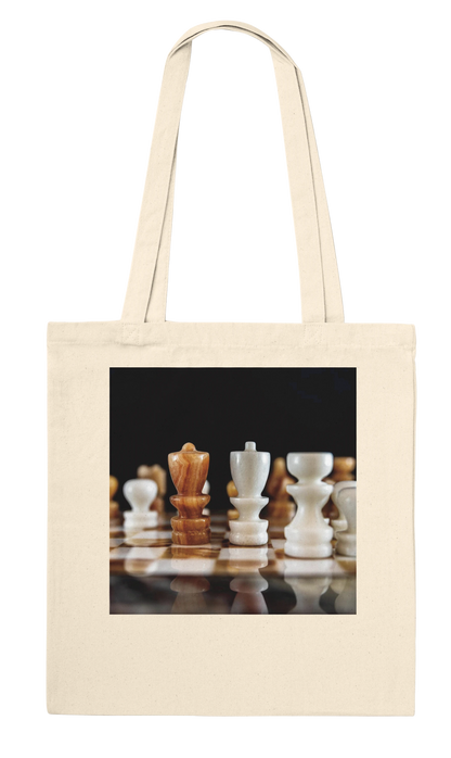 The King Stands Alone chess tote bag — Premium Natural
