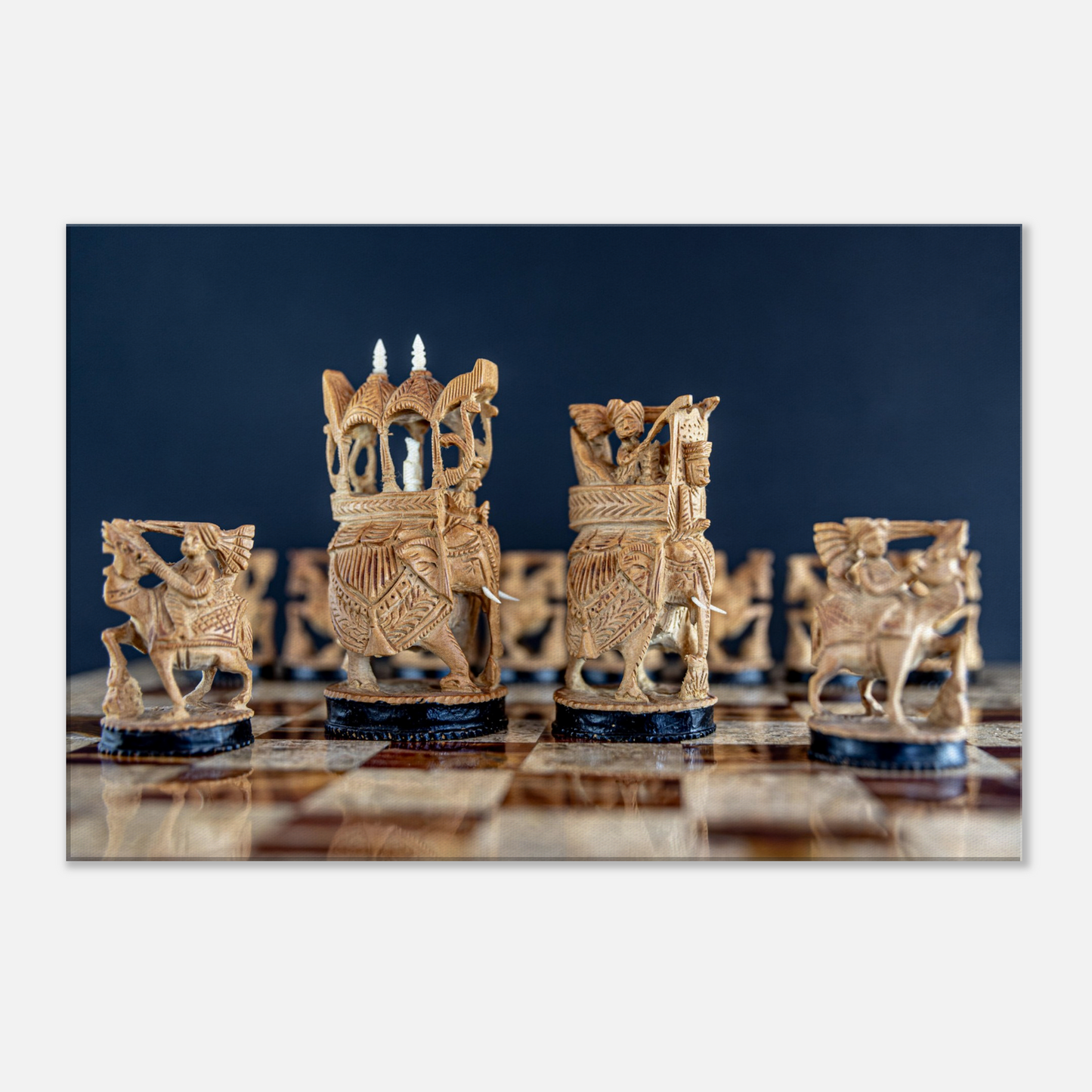 Rajasthan style chess canvas by Istvan Maar Photography - close-up 