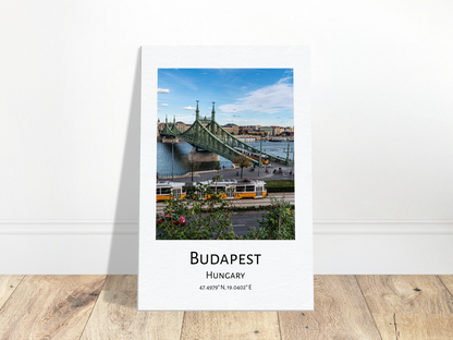 Personalised Budapest Travel Canvas - Liberty Bridge by Istvan Maar Photography - wall art