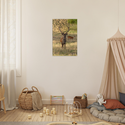 	
Deer Wildlife Animals Art Nursery Photography Wall Decor Kids Room Poster Playroom Artwork Stag Stretched Canvas 027