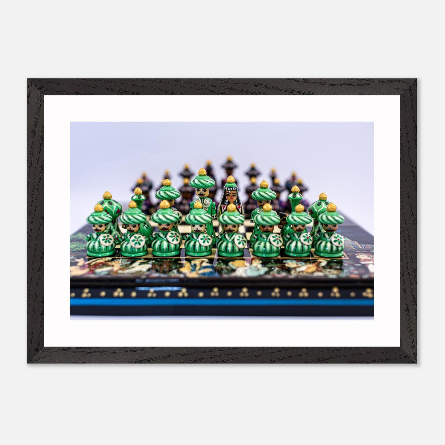 Uzbekistan Chess Set canvas wall art – front view by Istvan Maar Photography