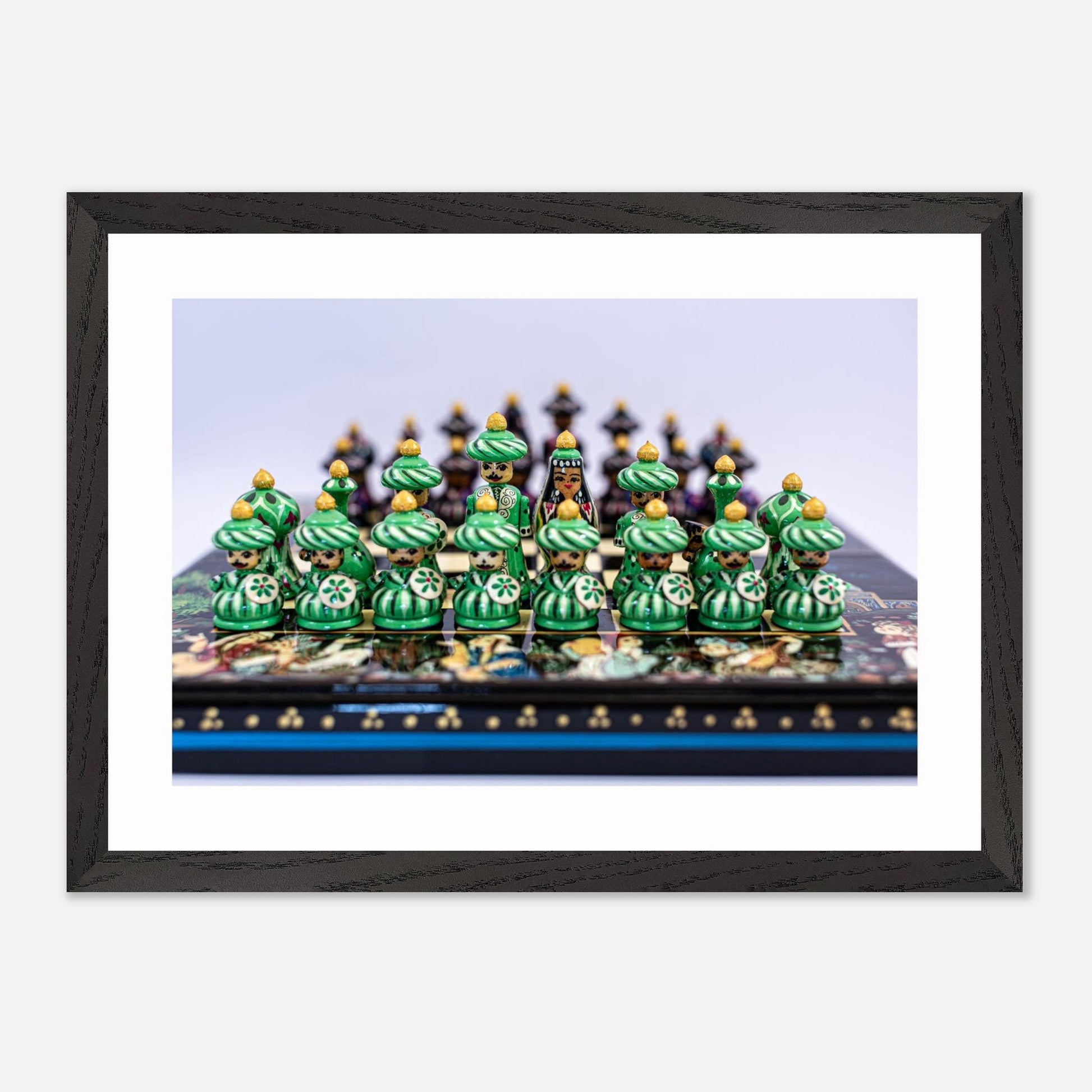 Uzbekistan Chess Set canvas wall art – front view by Istvan Maar Photography