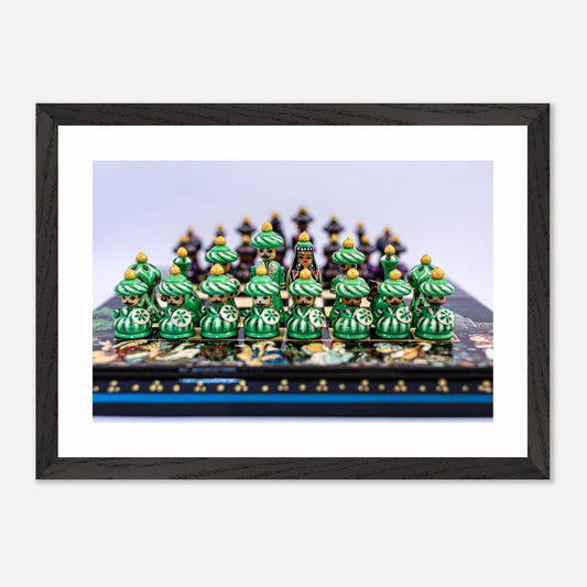 Uzbekistan Chess Set canvas wall art – front view by Istvan Maar Photography