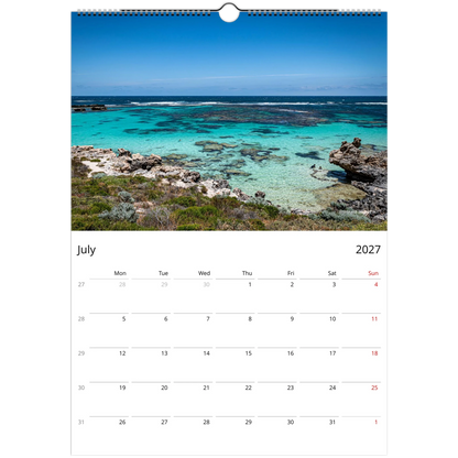 2027 Western Australia Wall Calendar - photography detail of Western Australian scenery