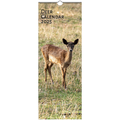 Cover of Slim Vertical Deer Calendar by Istvan Maar Photography in English Week start day Monday