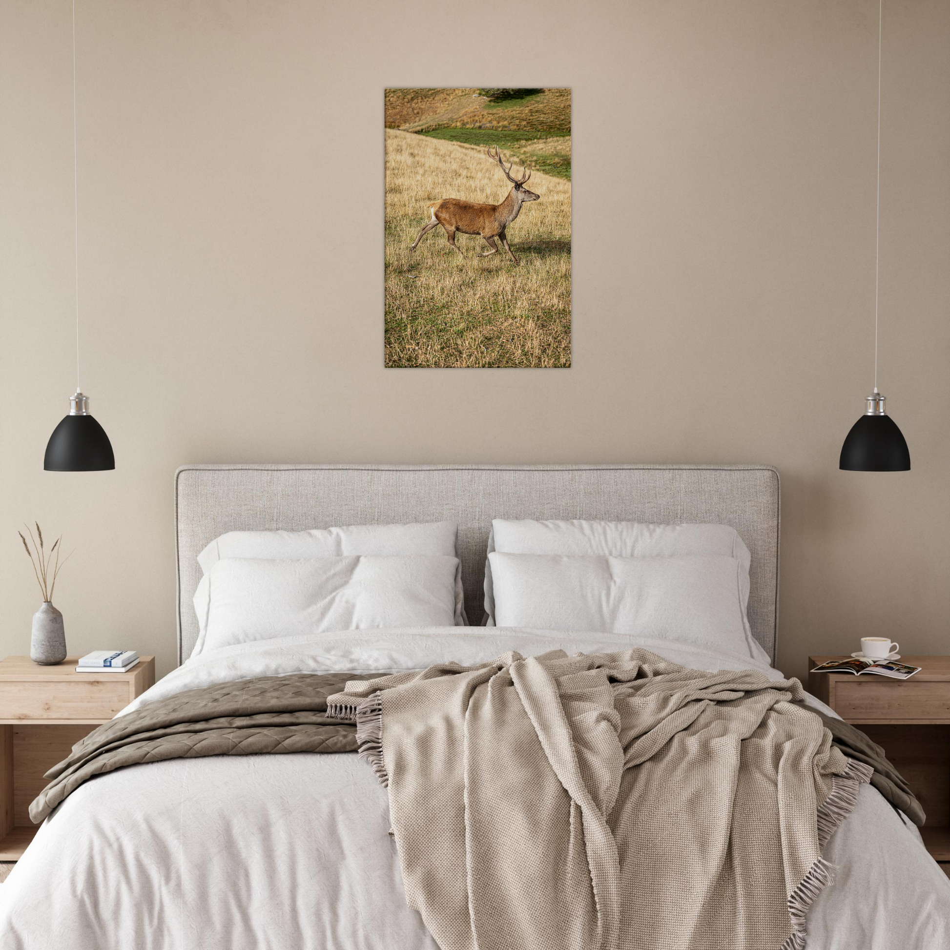 	
Deer Wildlife Animals Art Nursery Photography Wall Decor Kids Room Poster Playroom Artwork Stag Stretched Canvas 214