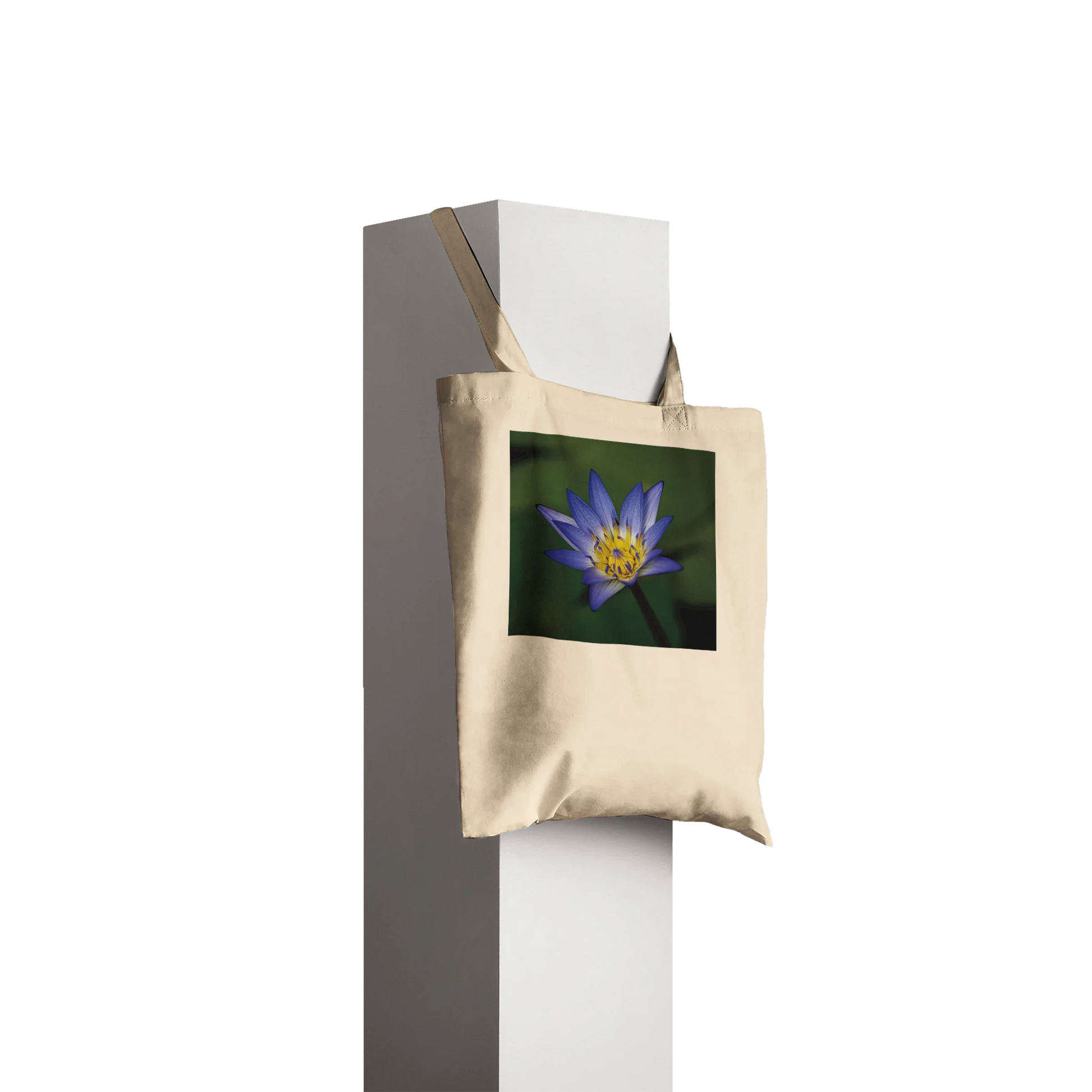 Water Lily Tote Bag – Classic Canvas Tote – Blue Lotus Floral Photography by Istvan Maar