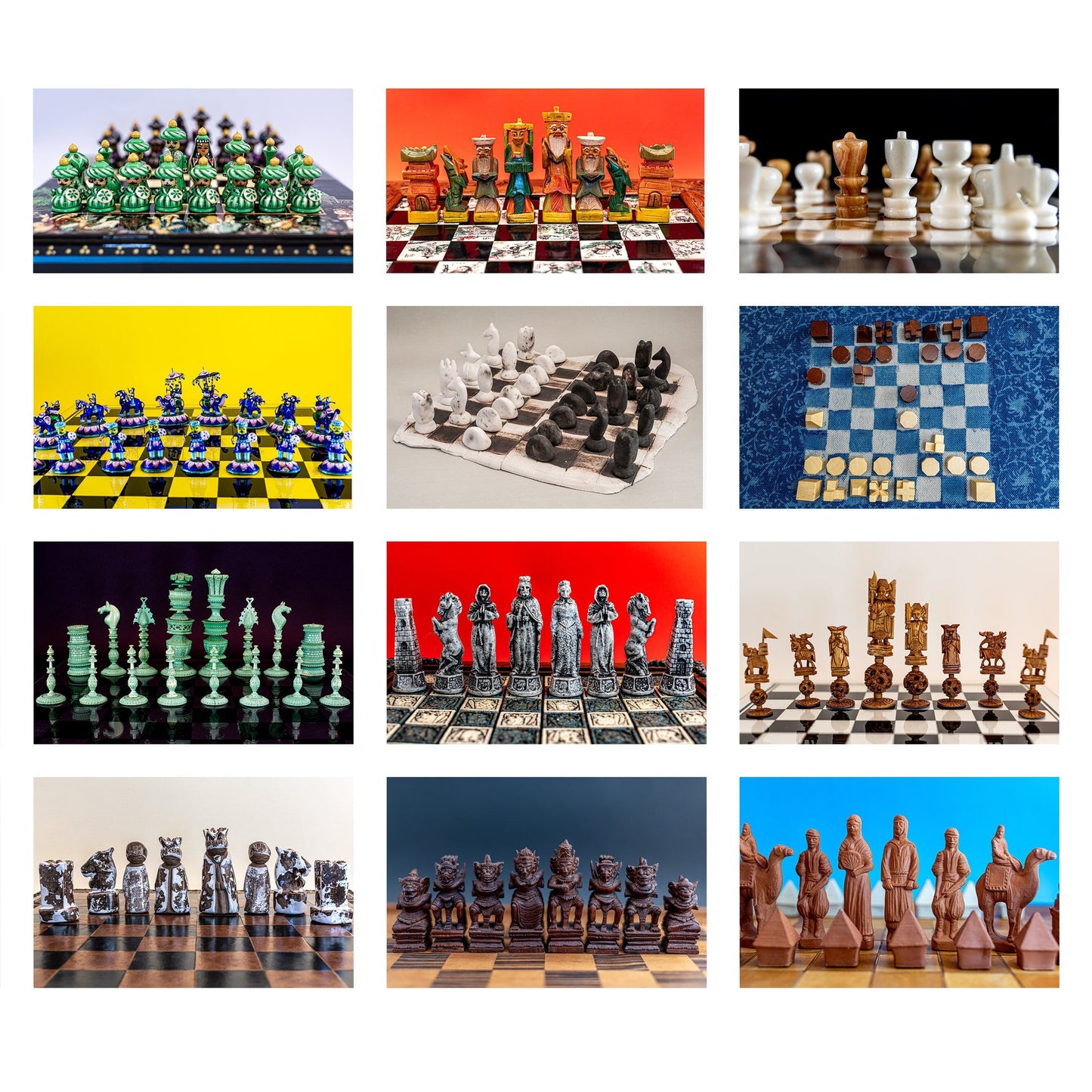 The photos of a chess wall planner by Istvan Maar Photography