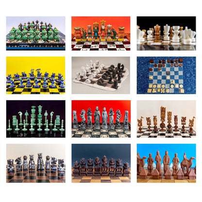 The photos of a chess wall planner by Istvan Maar Photography