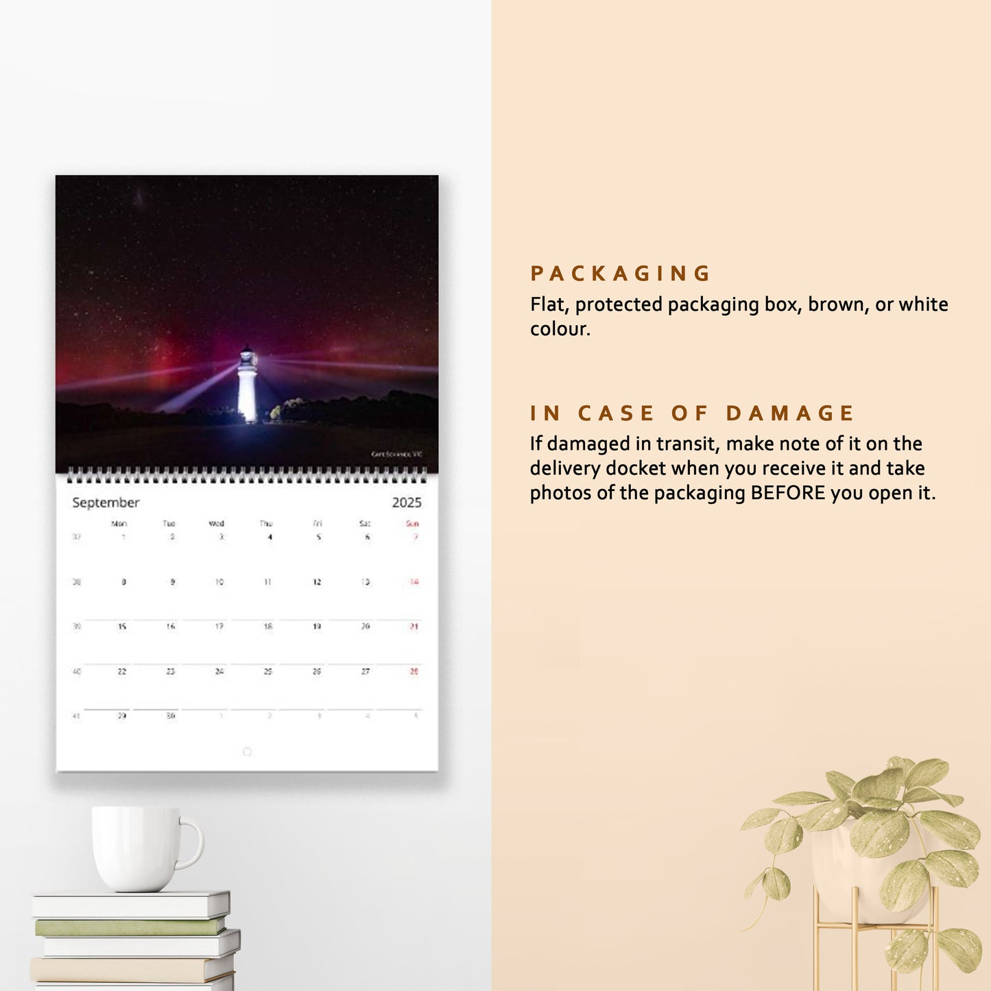 Packaging of wall calendar by Istvan Maar Photography