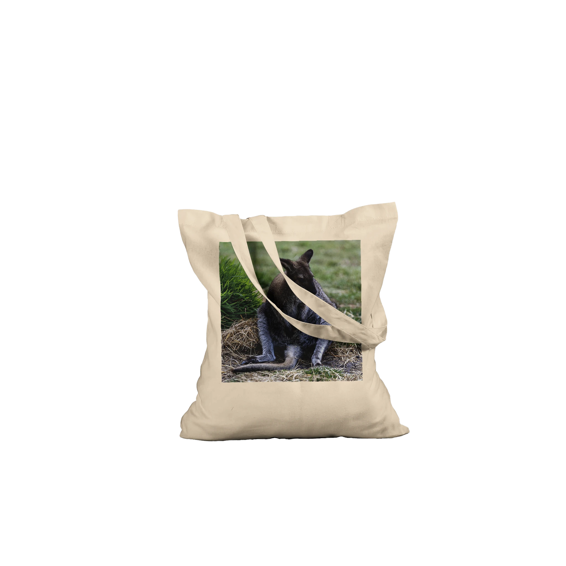 Lazy Kangaroo Tote Bag – Australian wildlife photography canvas tote, additional product view 7