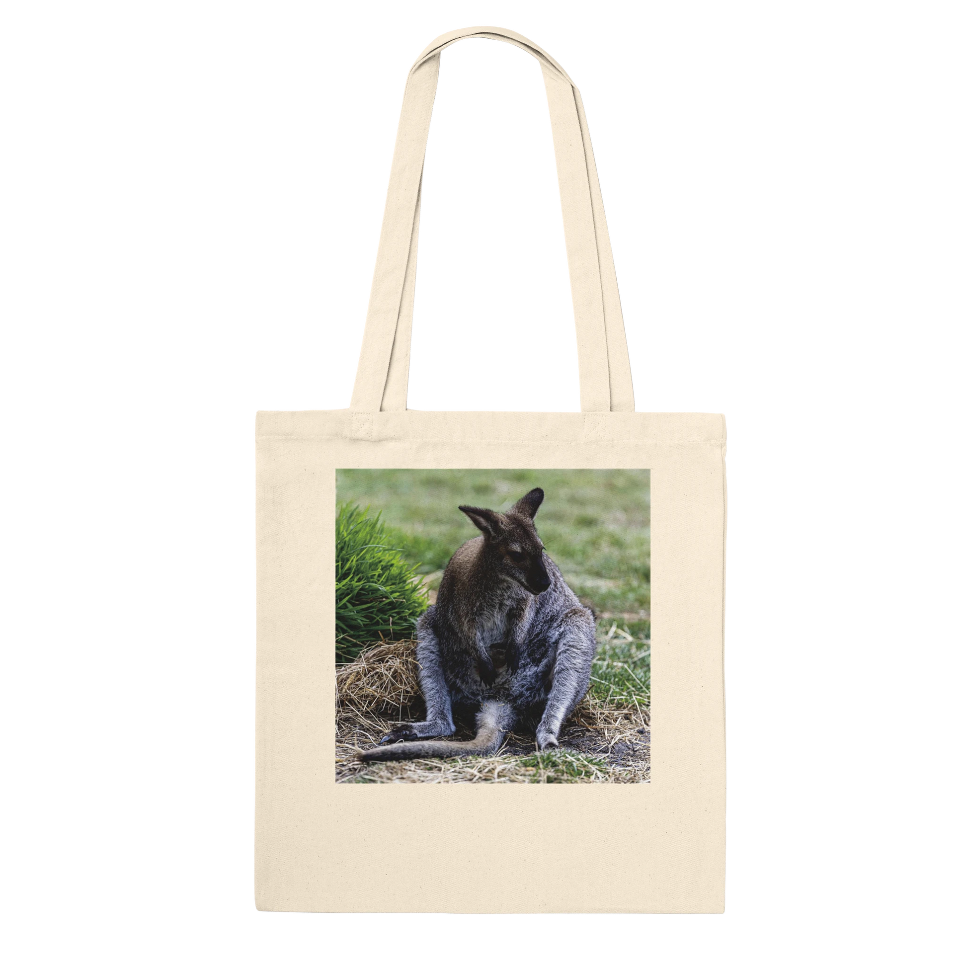 Lazy Kangaroo Tote Bag – Australian wildlife photography canvas tote, additional product view 8