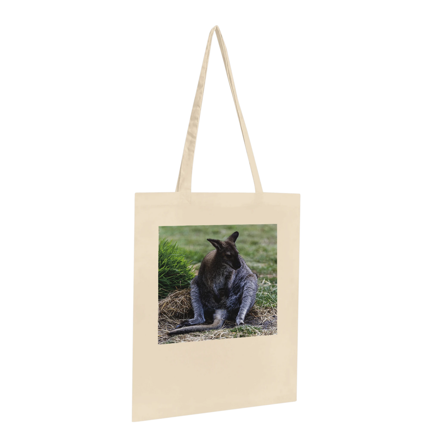 Lazy Kangaroo Tote Bag – Australian wildlife photography canvas tote, additional product view 9