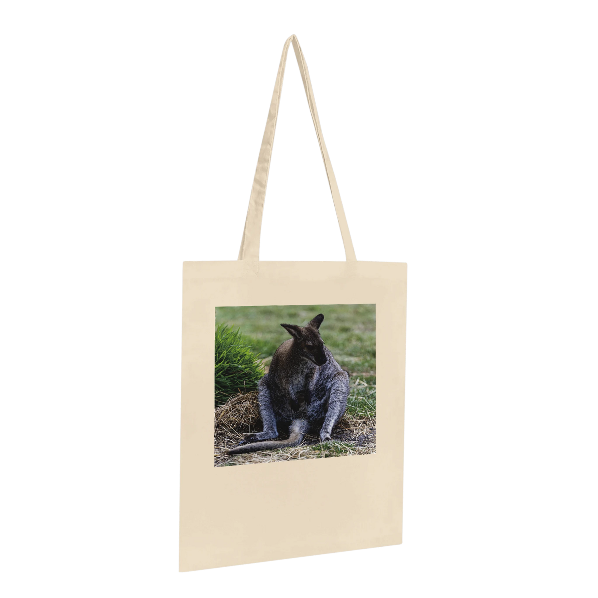 Lazy Kangaroo Tote Bag – Australian wildlife photography canvas tote, additional product view 9