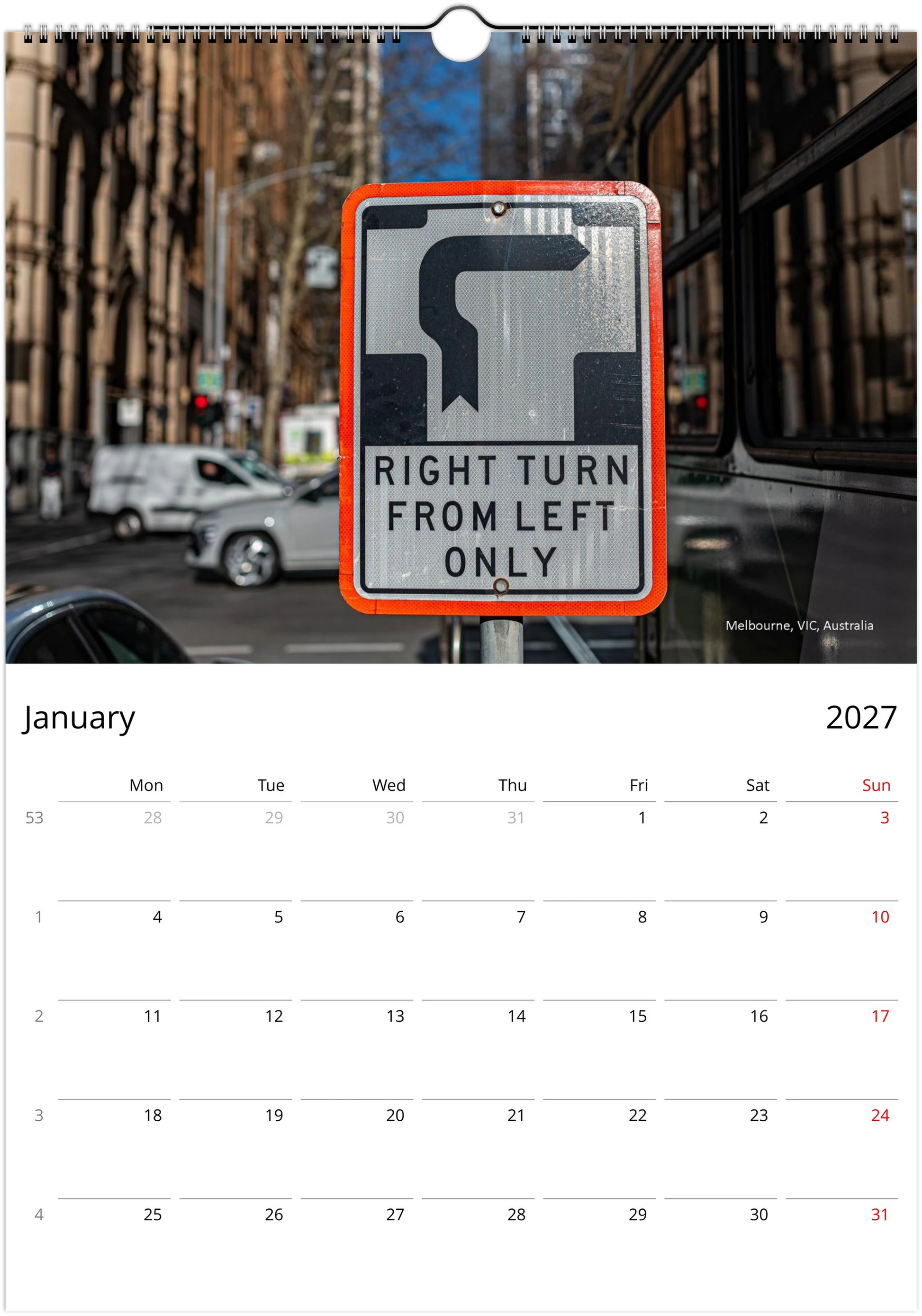 2027 Funny Road Signs Wall Calendar | 1800 Istvan Maar Photography