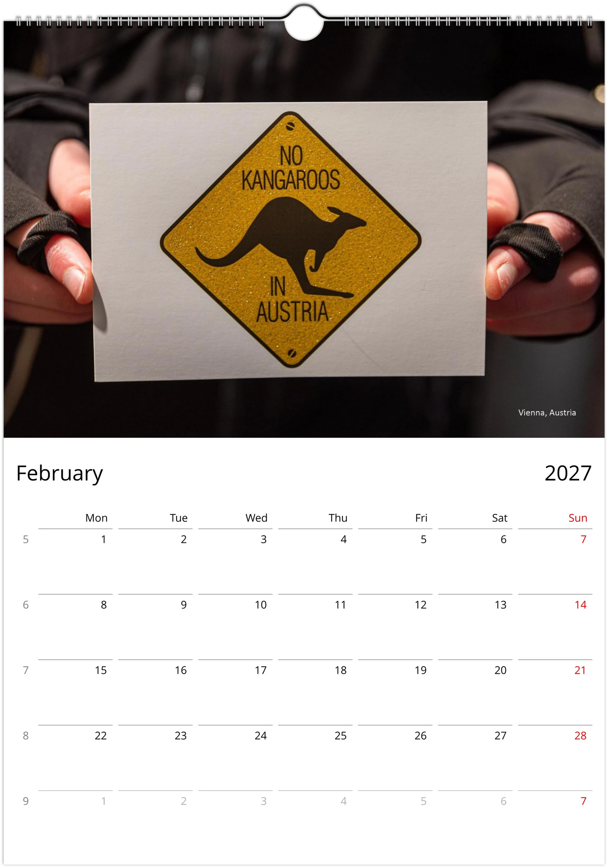 2027 Funny Road Signs Wall Calendar | 1800 Istvan Maar Photography