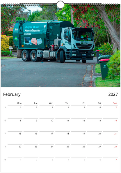 2027 Garbage Management Wall Calendar | 8366 Istvan Maar Photography