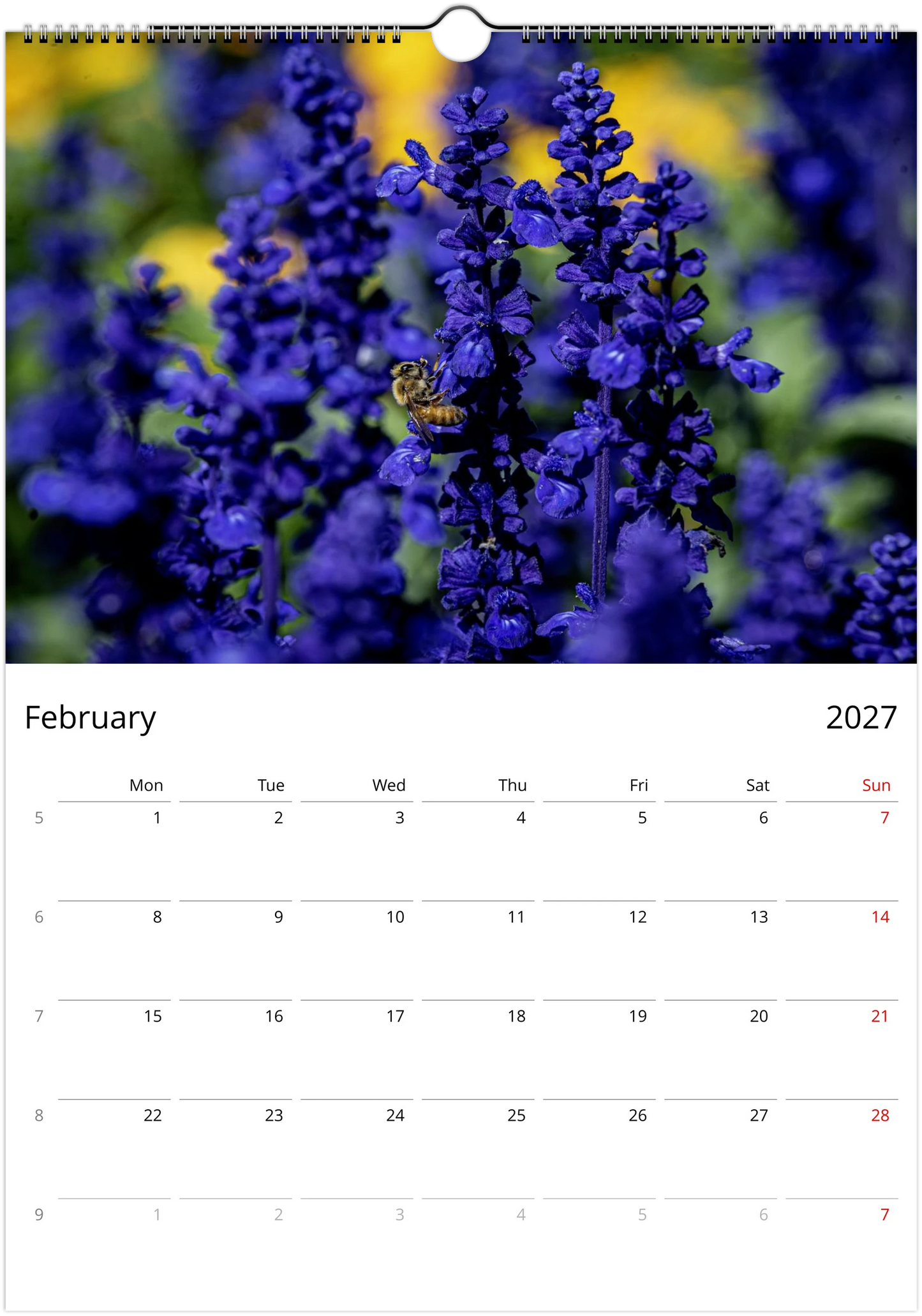 2027 Bees Wall Calendar | 7673