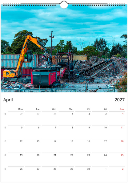 2027 Garbage Management Wall Calendar | 8366 Istvan Maar Photography