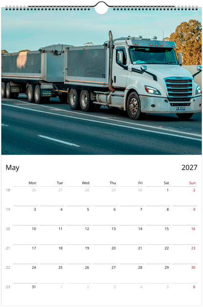 2027 Construction Wall Calendar | 7085 Istvan Maar Photography