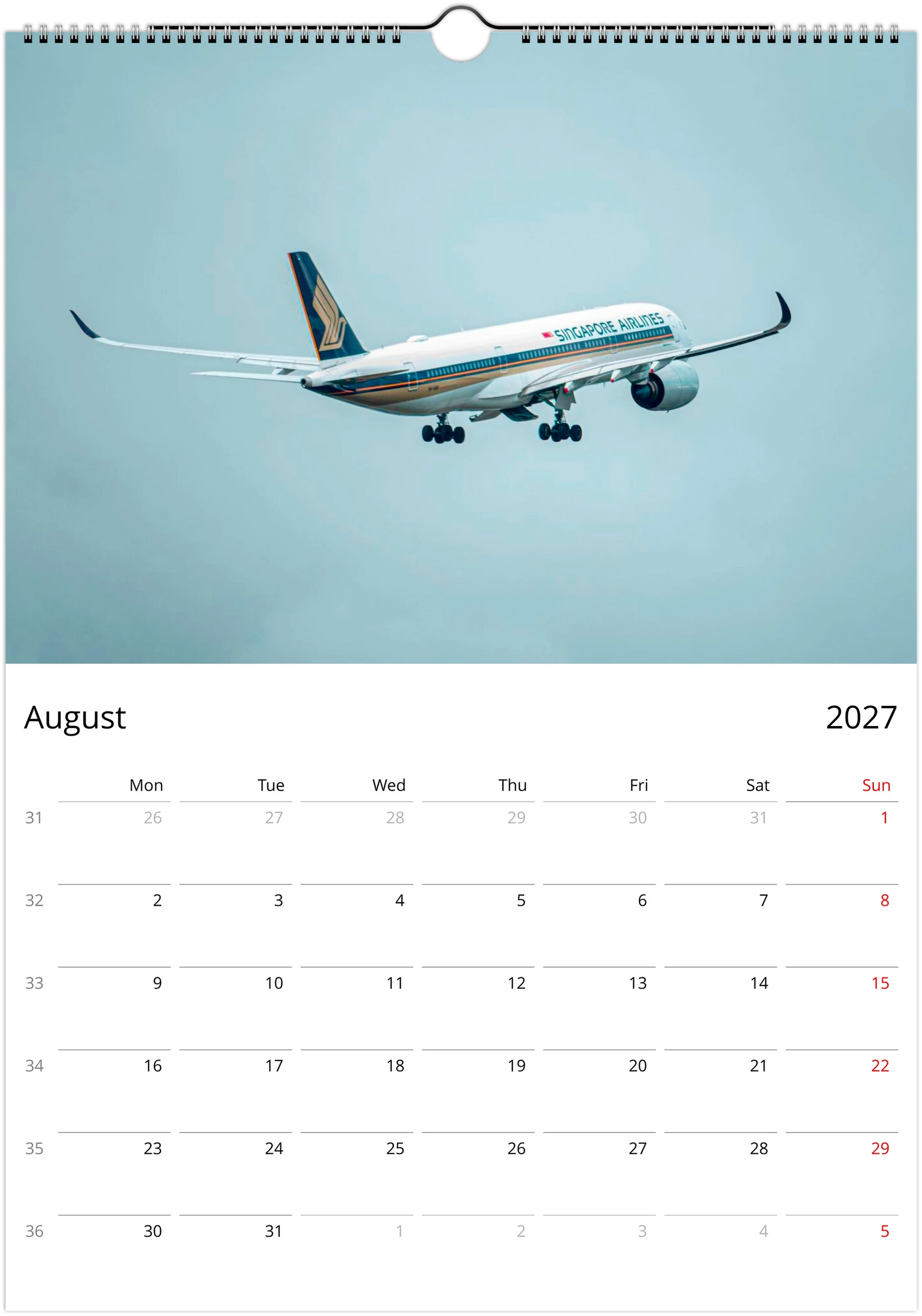 2027 Aviation Wall Calendar | 4994 Istvan Maar Photography