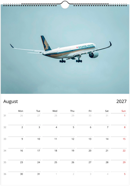 2027 Aviation Wall Calendar | 4994 Istvan Maar Photography