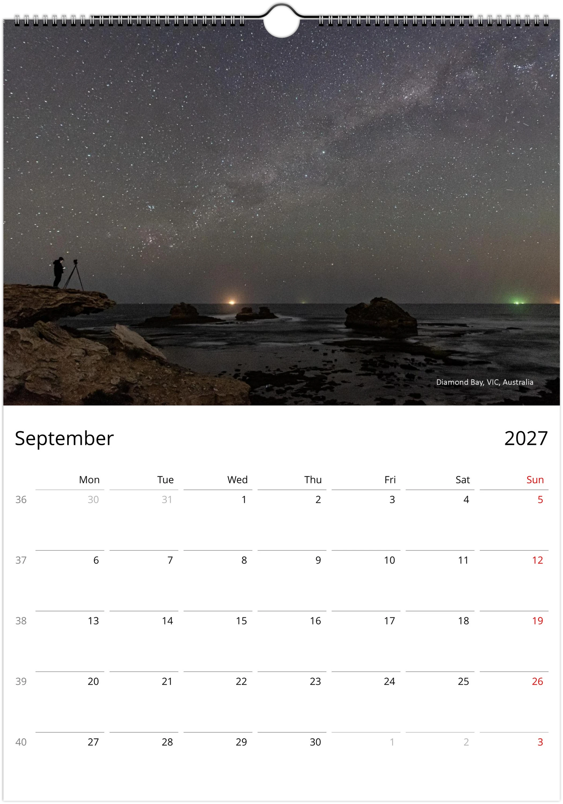 2027 Night Sky Wall Calendar | 0269 Istvan Maar Photography