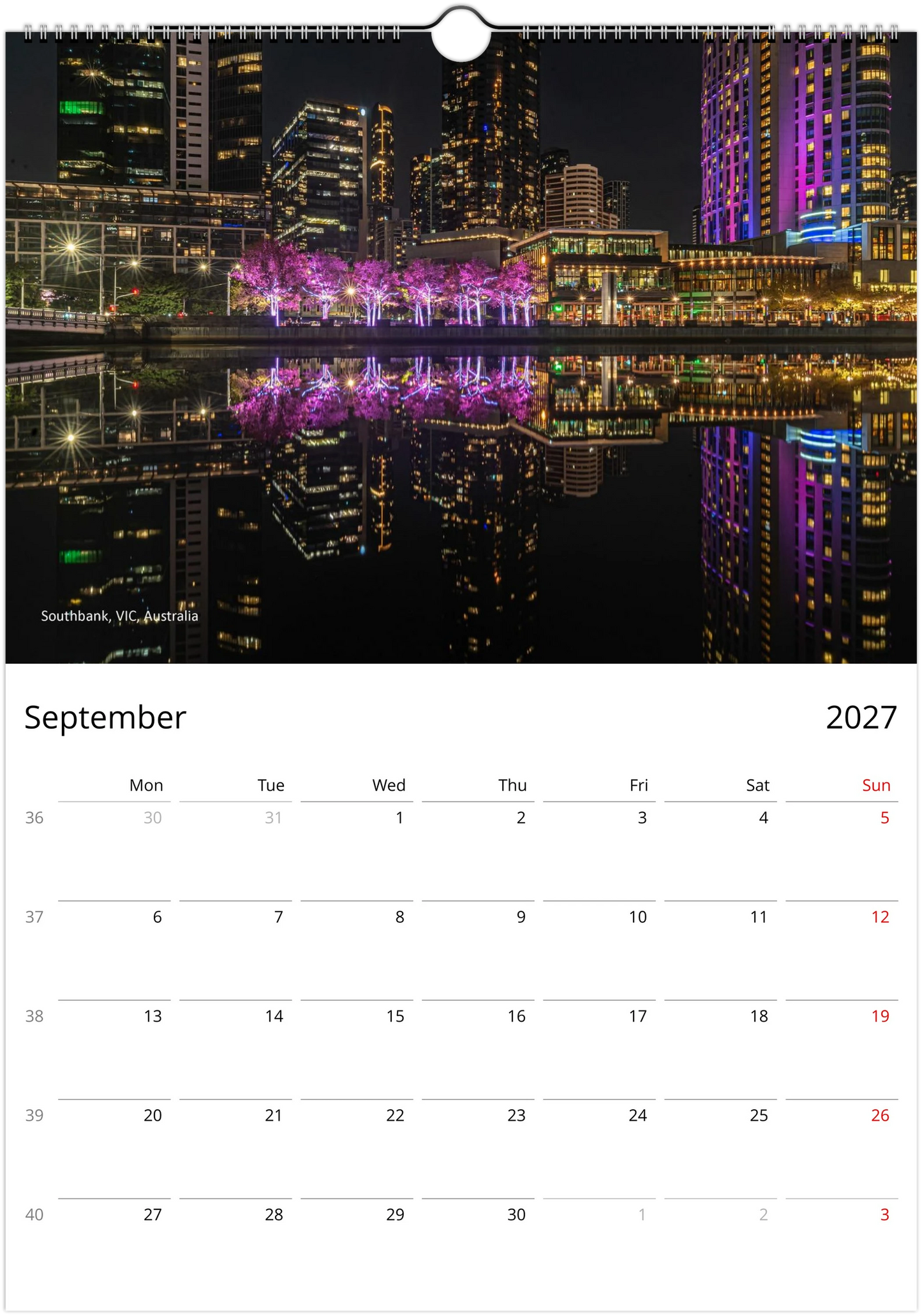 2027 Reflections Wall Calendar | 7286