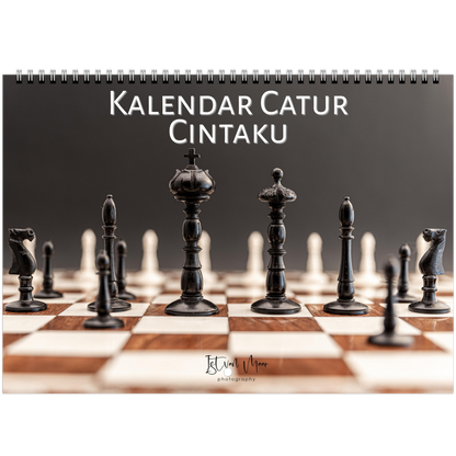 Personalised Chess Wall Calendar | A4 Horizontal | Malay | Week Starts Sunday | 4799