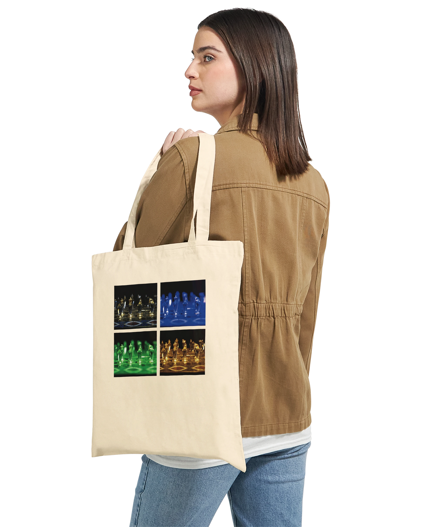 Personalised Glass chess tote bag by Istvan Maar Photography
