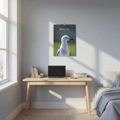 Seagulls Wall Calendar – Student Bedroom Mockup