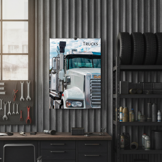 Trucks Wall Calendar – Workshop Depot Mockup